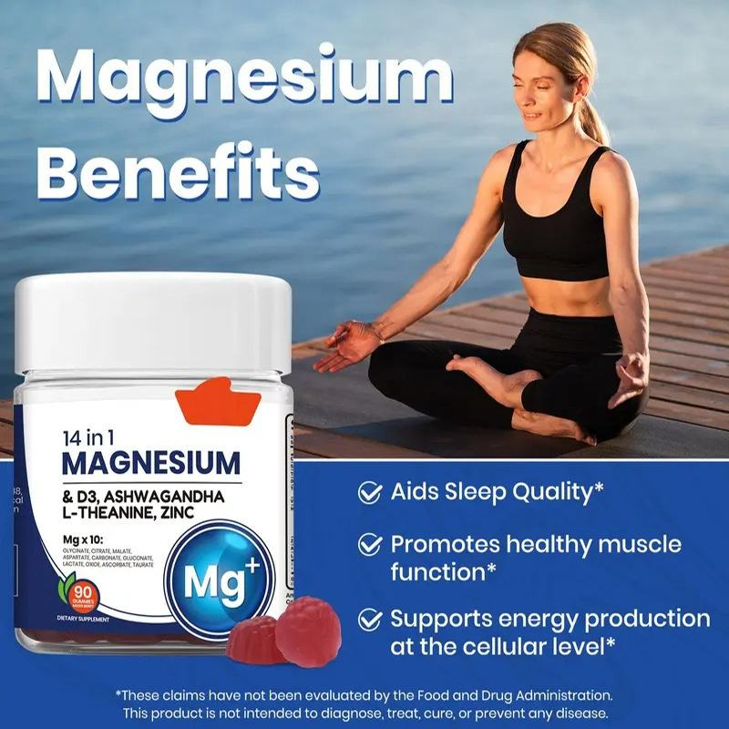 Ashwagandha Complex 14-in-1 – 90 Caramelle Gommose con Vitamina D3, Zinco e Magnesio