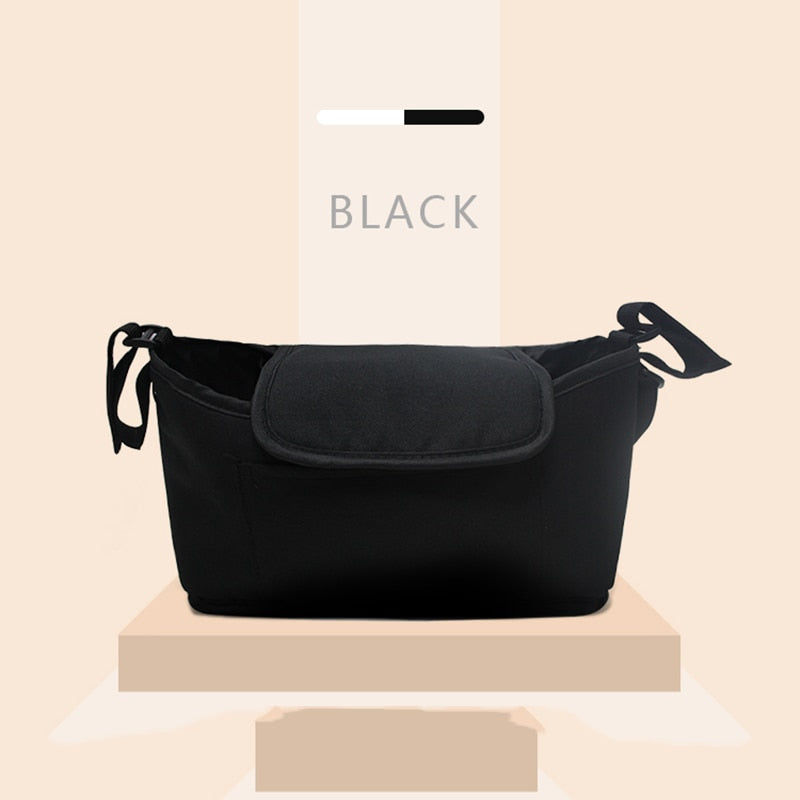 Borsa Organizer per Passeggino con Porta Bicchieri e Copertura – Accessorio Invernale Pratico per Bambini