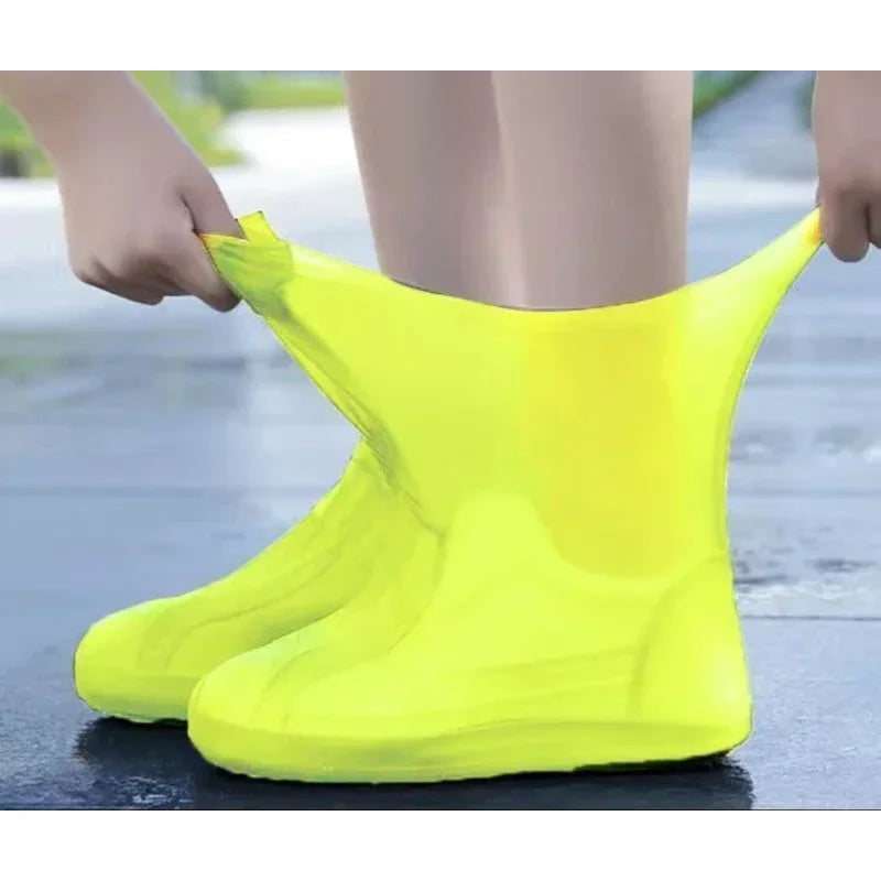 1 paio di copriscarpe impermeabili in silicone, resistenti agli schizzi, accessori da esterno per i giorni di pioggia
