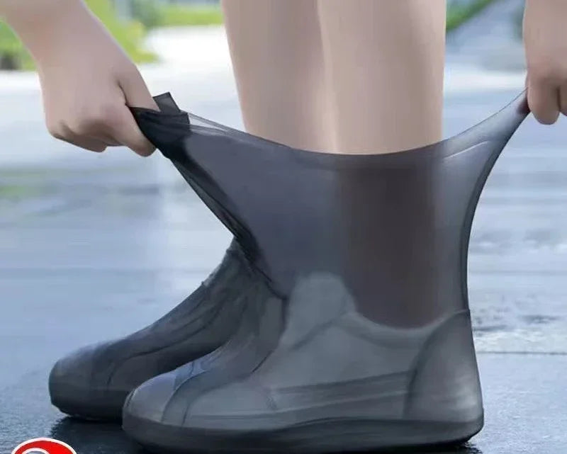 1 paio di copriscarpe impermeabili in silicone, resistenti agli schizzi, accessori da esterno per i giorni di pioggia