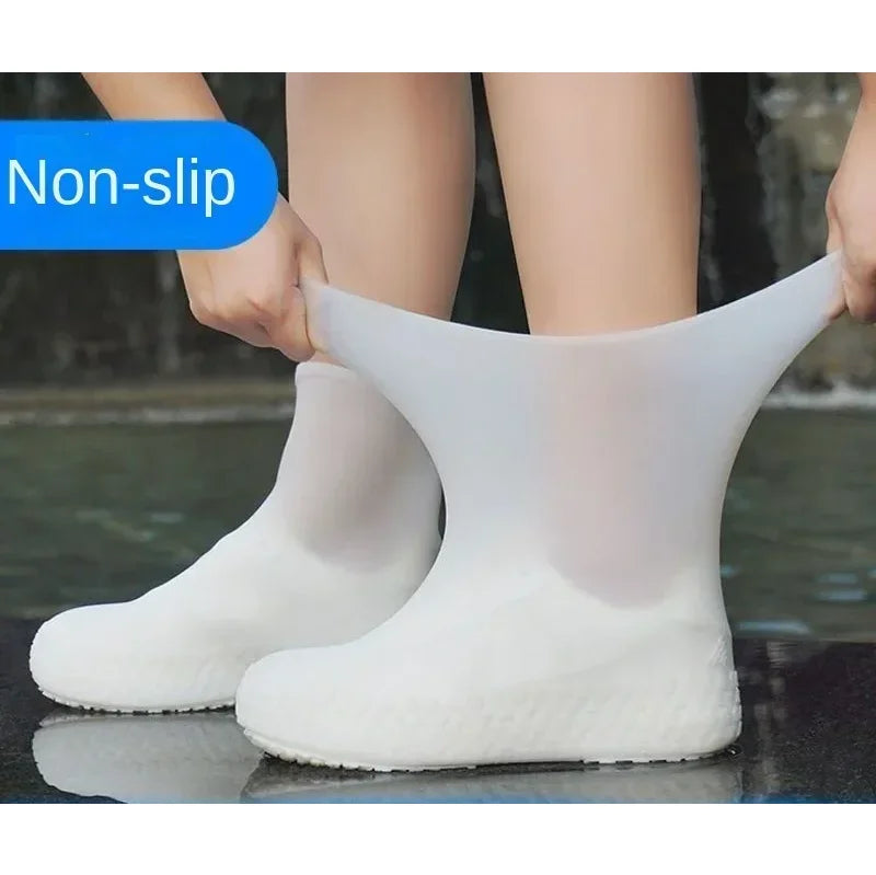 1 paio di copriscarpe impermeabili in silicone, resistenti agli schizzi, accessori da esterno per i giorni di pioggia